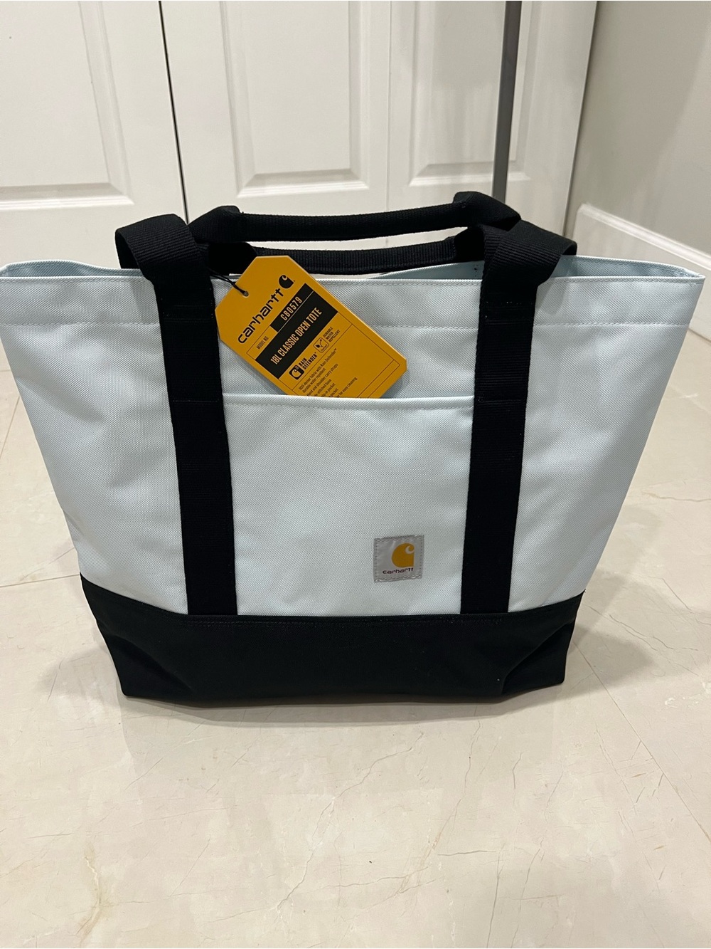 Carhartt White & Black Canvas Tote Bag 18L - Picture 9 of 12